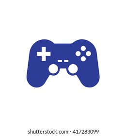 Blue game controller icon vector illustration