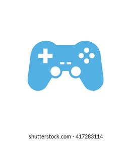 Blue Game Controller Vector Icon Illustration Stock Vector (Royalty ...