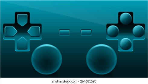 Blue Gamepad Controller