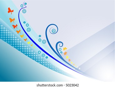 Blue Garden Background
