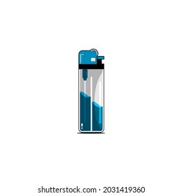blue gas lighter vector design on white
