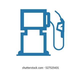 Blue Gas Station Oil Refinery Industry Industrial Business Company Image Vector Icon Logo Symbol