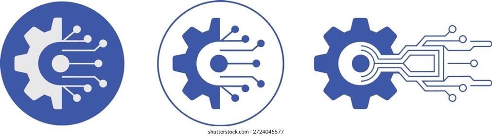 Tecnología de engranaje azul y placa de circuito
