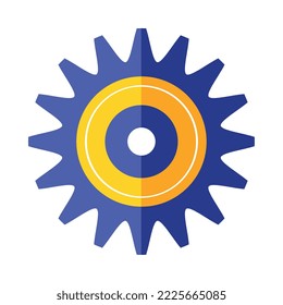 icono de la máquina de ajuste de código de equipo azul
