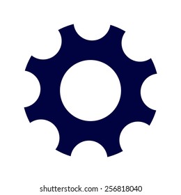 blue Gear icon Vector illustration