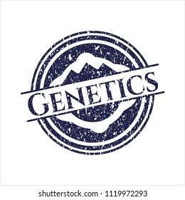 Blue Genetics distressed rubber grunge stamp