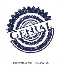 Blue Genial distress rubber seal