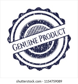 Blue Genuine Product rubber grunge seal
