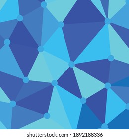 Blue Geodesic Pattern Perfect For Background