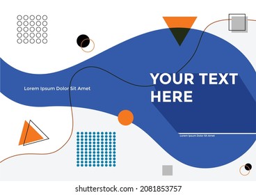 Blue Geometric abstract background 1