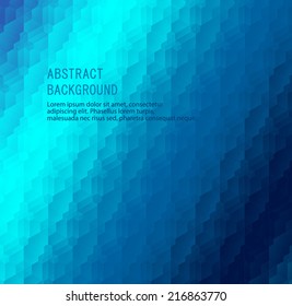 Blue geometric abstract background