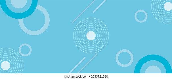 Blue geometric abstract background. banner sky blue background Vector illustration.