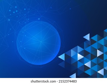 Blue geometric abstract background design. Tringle geometric texture background Can be adapt to Brochure, Annual Report, Magazine, Poster, Corporate Presentation, Portfolio, Flyer, Banner, Web.
