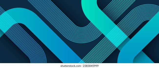 Fondo abstracto geométrico azul. Mínimo geométrico. Diseño de forma de degradado moderno. Gráfico futurista moderno. Demanda para banner, folleto, negocios, volante, afiche, sitio web. Ilustración del vector