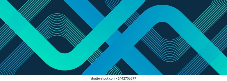 Fondo abstracto geométrico azul. Mínimo geométrico. Diseño moderno de la forma del degradado. Gráfico futurista moderno. Traje para banner, folleto, negocio. Ilustración de vector