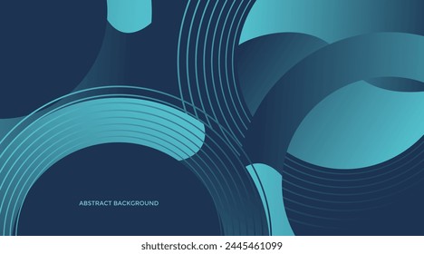 Blue geometric abstract background. Minimal geometric. Trendy gradient shape design. Modern futuristic graphic. Suit for banner, brochure, business, flyer, poster, website. Vector illustration