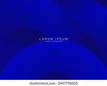 Blauer geometrischer abstrakter Hintergrund. Minimal geometrisch. Trendy Gradientenform Design. Moderne futuristische Grafik. Geeignet für Banner, Broschüren, Unternehmen, Prospekte, Plakate, Websites, etc.