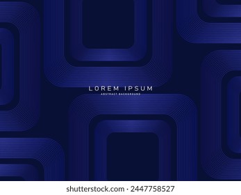 Blauer geometrischer abstrakter Hintergrund. Minimal geometrisch. Trendy Gradientenform Design. Moderne futuristische Grafik. Geeignet für Banner, Broschüren, Unternehmen, Prospekte, Plakate, Websites, etc.