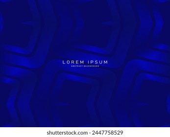 Blue geometric abstract background. Minimal geometric. Trendy gradient shape design. Modern futuristic graphics. Suitable for banners, brochures, business, pamphlets, posters, websites, etc.