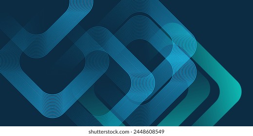 Blauer geometrischer abstrakter Hintergrund. Minimal geometrisch. Trendy Gradientenform Design. 