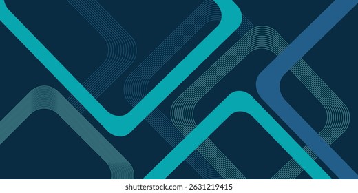 Blue geometric abstract background. Minimal geometric. Trendy gradient shape design. Modern futuristic graphic. Suit for banner, brochure, business. eps 10