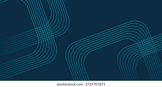 Blauer geometrischer abstrakter Hintergrund. Minimal geometrisch. Trendy Farbverlauf Form Design. Moderne futuristische Grafik. Anzug für Banner, Broschüre, Geschäft. Vektorgrafik