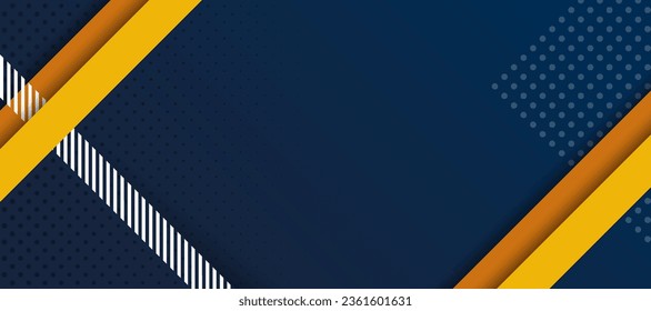 Blue geometric abstract background, modern minimalist presentation background, business and technology banner background.