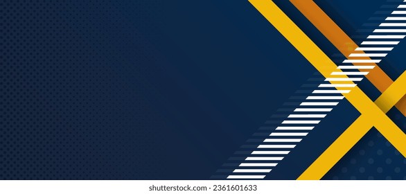 Blue geometric abstract background, modern minimalist presentation background, business and technology banner background.