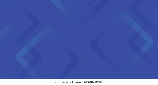 Blauer geometrischer abstrakter Hintergrund mit Überlappungsschicht. Modernes abgerundetes quadratisches Formen kreatives Design. Futuristisches Konzept.