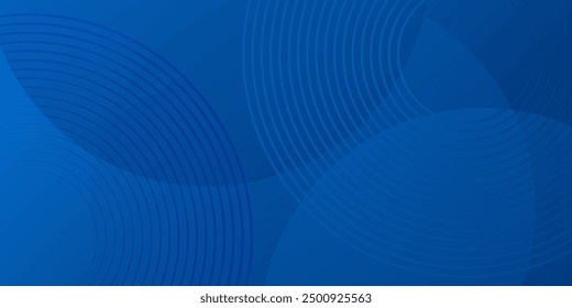 Capa abstracta geométrica azul del traslape del fondo en el espacio brillante con la decoración del efecto de las líneas. Estilo moderno de los círculos del elemento de Diseño gráfico. Eps10
