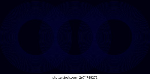 blue geometric abstract background overlap layer on bright space with lines effect decoration. Modern graphic design element circles style concept for banner.