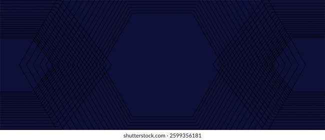 Blue geometric abstract background overlapping layers on bright space with line effect decoration. Circle style concept modern graphic design element for banner, flyer, card. Eps10
