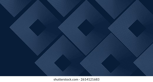 Blue geometric abstract background overlapping layers on bright space with line effect decoration. Circle style concept modern graphic design element for banner, flyer, card. Eps10