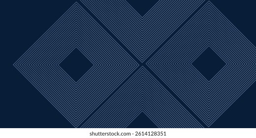 Blue geometric abstract background overlapping layers on bright space with line effect decoration. Circle style concept modern graphic design element for banner, flyer, card. Eps10