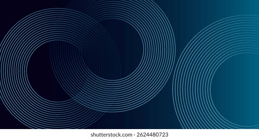 blue geometric abstract background overlapping layers on bright space with line effect decoration.