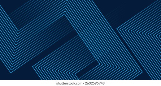 Blue geometric abstract background overlapping layers on bright space with line effect decoration. rectangle style concept modern vector illustration eps10