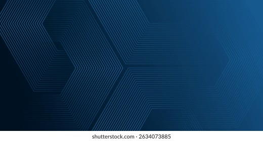 blue geometric abstract background overlapping layers on bright space with line effect decoration. Circle style concept modern graphic design element for banner, flyer, card. vector