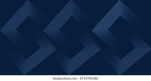 Fondo abstracto geométrico azul superponiendo capas en espacio brillante con decoración de efecto de línea. Elemento de Diseño gráfico moderno del concepto del estilo del círculo para el Anuncio, volante, tarjeta. Eps10