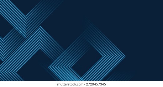 Blauer geometrischer abstrakter Hintergrund überlappende Schichten auf hellem Raum mit Linieneffekt Dekoration. Circle style concept modernes Grafikdesign einfache Vektorgrafik eps10