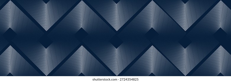 Blue geometric abstract background overlapping layers on bright space with line effect decoration. Circle style concept modern graphic design element for banner, flyer, card. Eps10