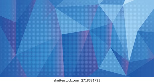 Fondo Abstractas Geométrico Azul Con Formas De Polígono Y Puntos Sutiles Para El Diseño Digital