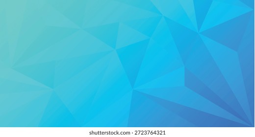 Blue Geometric Abstract Background With Polygon Shapes For Modern Design And Digital Artwork
