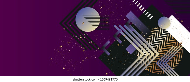 Blue geometric abstract background texture. Vector Business template