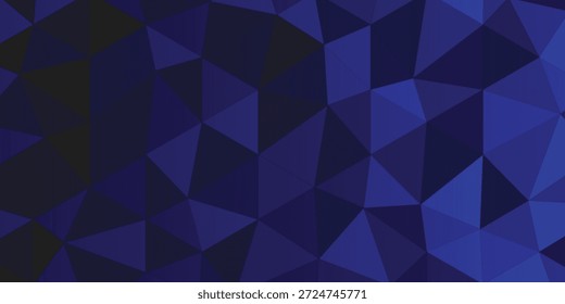 Fondo Abstractas Geométrico Azul Con Triángulos Y Patrón De Polígono Para Proyectos De Tecnología Y Diseño