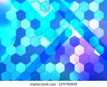 Blue geometric abstract background. Abstract vector background 