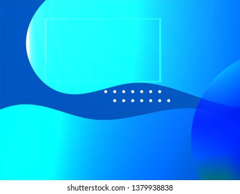 Blue geometric abstract background. Abstract vector background 