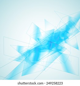 Blue geometric abstract background vector illustration eps 10