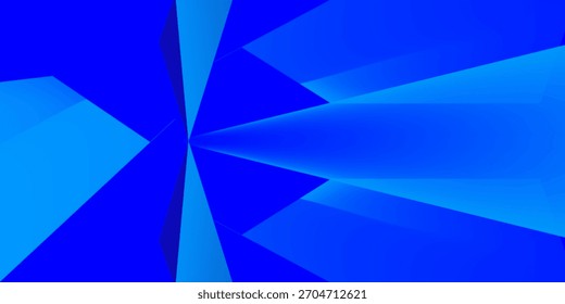 Blauer geometrischer abstrakter Hintergrund. Vektorgrafik