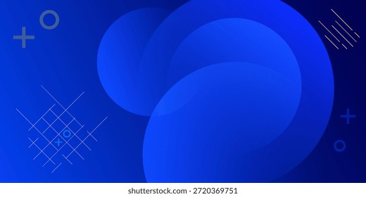 Fondo de Anuncio abstracto geométrico azul con Formas modernas limpias. Diseño de Vector de Profesional adecuado para presentaciones de negocios, Sitios web de tecnología, marca corporativa y marketing digital.