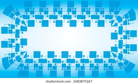 blue geometric abstract flat background illustration